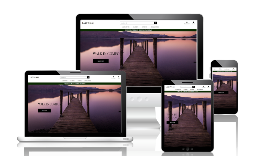 Lake Walks Mockup
