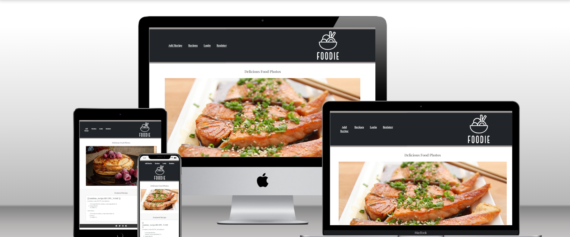 Foodie Responsive Mockup
